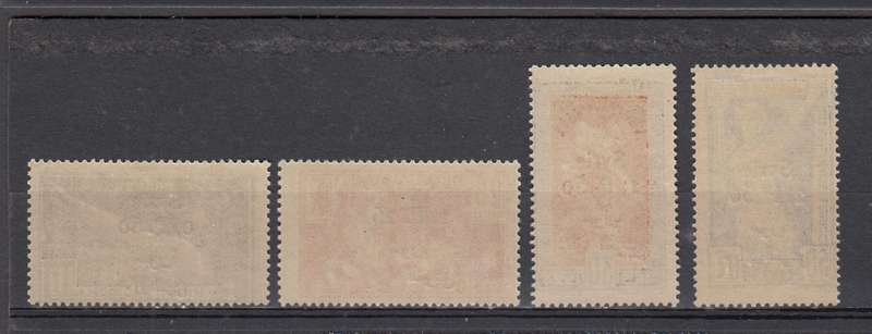 French Syria- scarce set SG 166-169 looks umm   R2400.00