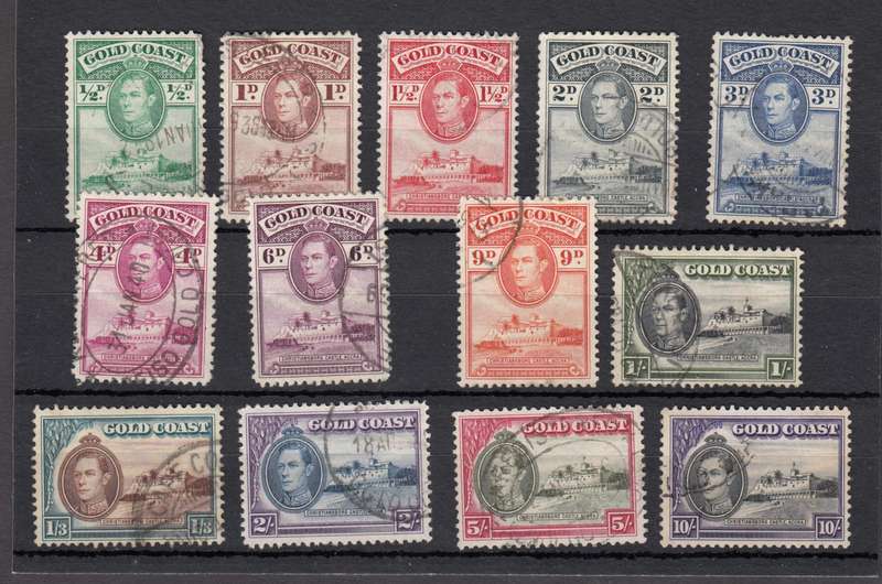 GOLD COAST KGVI SCARCE SET VFU  R1720.00