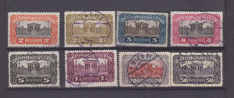AUSTRIA-lovely vfu lot. 20K is a perfin