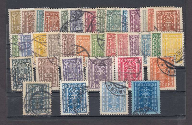 AUSTRIA-1922 set SCARCE complete vfu   R1200.00