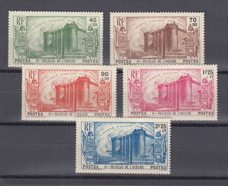 FRENCH OCEANIC SETT. 1939 SCARCE SET VFM-H.R.  R2730.00