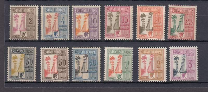 1928 GUADELOUPE P.DUE SET VFM