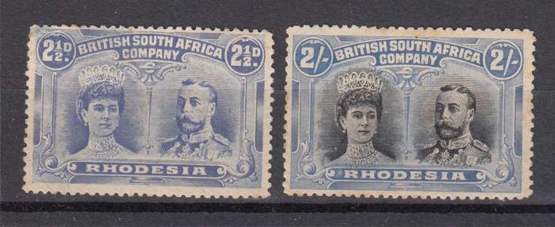 BSAC DOUBLE HEADS-MINT 2 SHILLING ETC  BOTH HAVE THINS