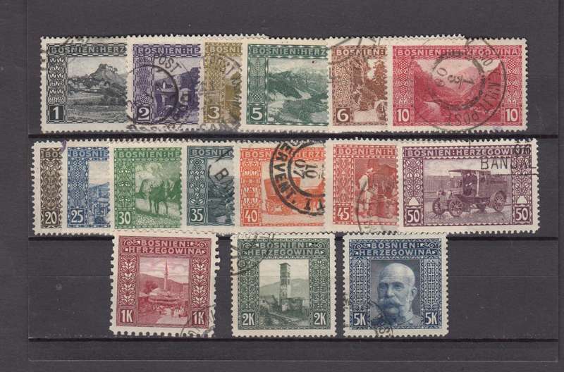 BOSNIA-1906 SET SUPERB USED  R1580.00