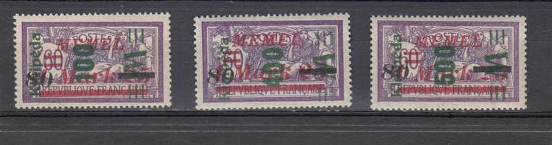 MEMEL  set superb mint h.r.  R480.00