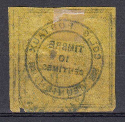 FRENCH REUNION- VERY SCARCE SGP 11 NICK,BUT OUTSIDE DESIGN  A LIGHT THIN  R6190.00
