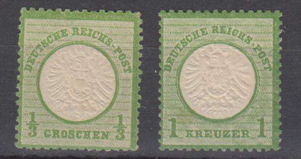 GERMAN EMPIRE-SG 17 AND 23 SUPERB MINT-LIGHT H.R.  R2950.00