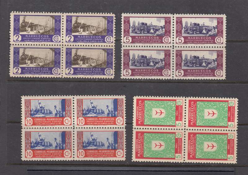 SPANISH TERRITORIES SCARCE VFM  BLOCKS
