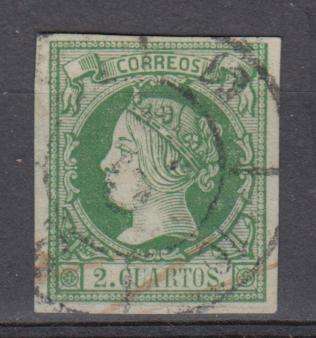 SPAIN-1860 SG 63 DIFFICULT superb used   R670.00