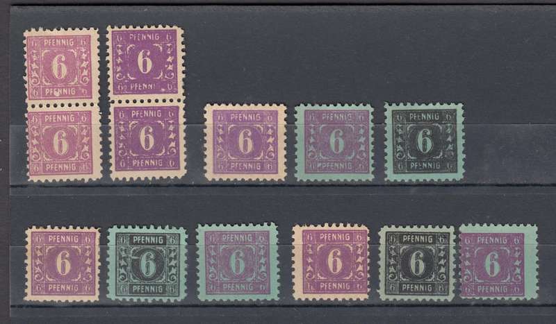 GERMANY-LOVELY LOT OF PRINTERS FLAWS ETC VFM-H.R.