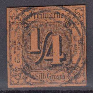 THURN & TAXIS SCARCE  SG 1 SUPERB  STUNNING ITEM !!!!  R1300.00
