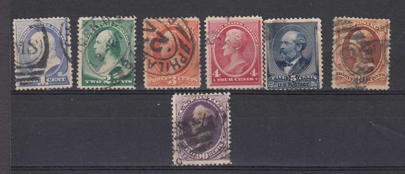 USA-1887 SCARCE LOT VFU  R11 800.00