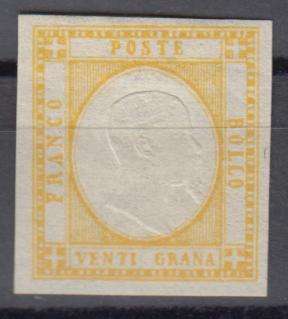 NEOPOLITAN PROV.1861 SG19 RARE  SUPERB  MINT FULL EMBOSSING !!H.R.  640 GBP OR  R15 360.00