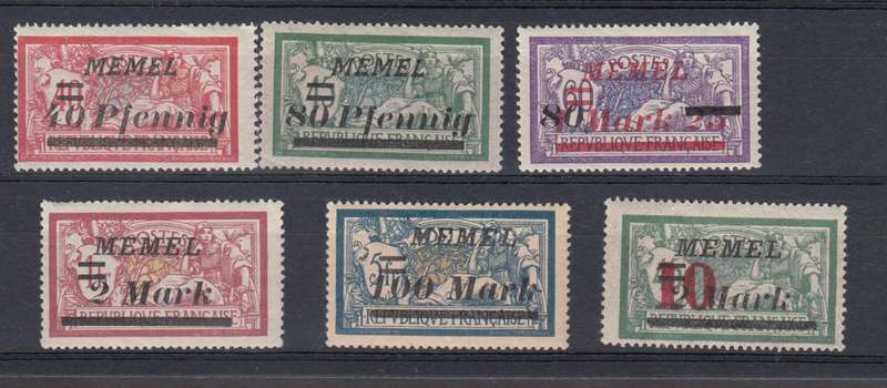 MEMEL-tricky overprints and surcharges superb mint-h.r.