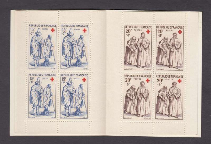 FRANCE-1958 VERY SCARCE SUPERB RED CROSS BOOKLET-SEE BELOW