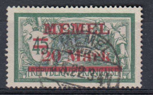 MEMEL Scarce Stamp SG 52 Superb Used