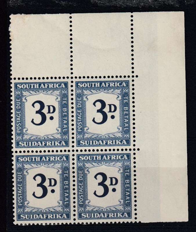 UNION-POSTAGE DUE BLOCK 3d SUPERB UMM   R1200.00+