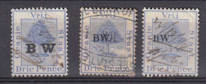 OFS NICE " BW " OVERPRINTS FINE USED