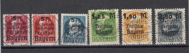 BAVARIA-  DIFFICULT SUPERB USED SET  R895.00
