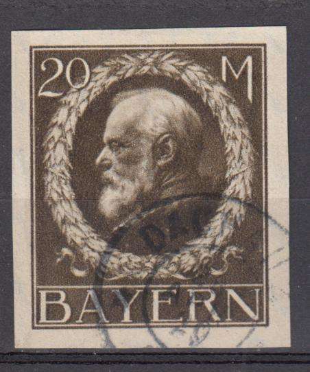 BAVARIA-  SCARCE TOP VALUE SUPERB USED IMPERF !!!   R3260.00 SEE BACK BELOW