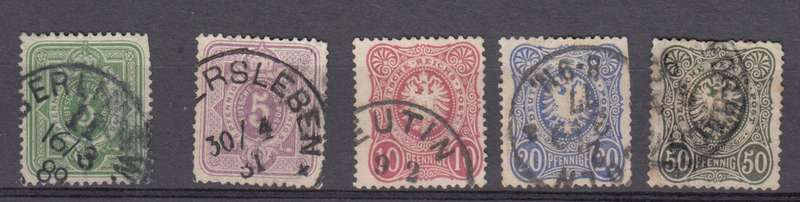 SWA- SELDOM SEEN REICH STAMPS USED IN SWA !!! A FEW FAULTS