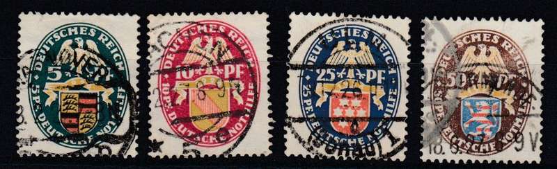 REICH-ARMS 1926 set VERY SCARCE superb used  R5040.00