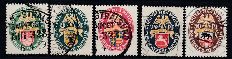 REICH-ARMS 1928 set VERY SCARCE superb used  R6190.00