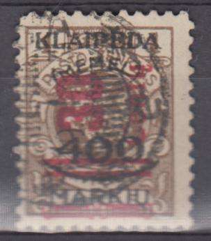 MEMEL-OCCP OF LITHUANIA  SCARCE SG 85 SUPERB USED  R2000.00   SEE BACK BELOW