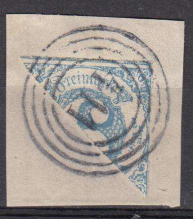 THURN & TAXIS VERY SCARCE BISECTED SG76 SUPERB ON PIECE-NB SEE MICHEL-THESE ARE LISTED !!!