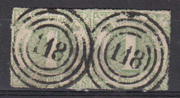 THURN & TAXIS VERY SCARCE ROUL PAIR VFU