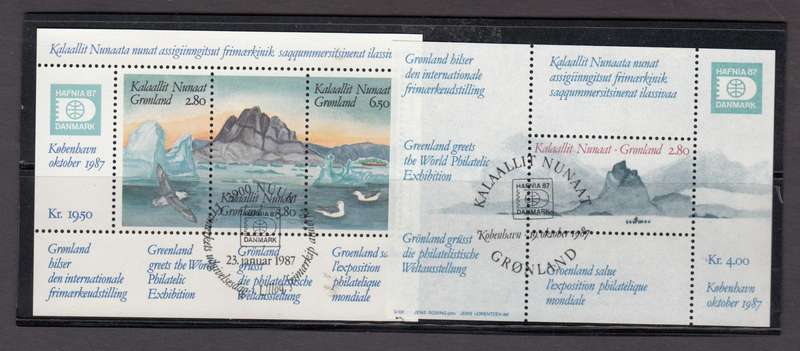 GREENLAND-BOTH M/SHEETS VFU CTO  R430.00