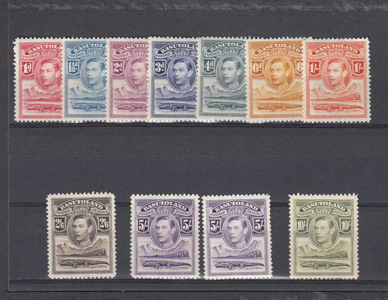 BASUTOLAND-KGVI VFM WITH 5/ SHADES H.R.  R4070.00