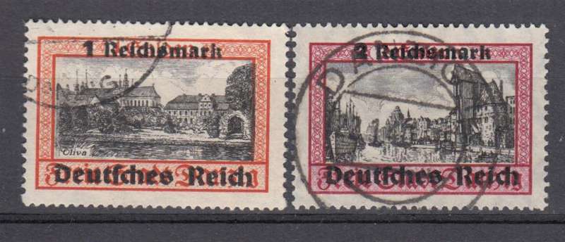 REICH-VERY SCARCE STAMPS SG 716/7 SUPERB USED   R4660.00