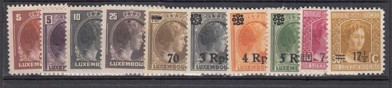 LUXEMBOURG-1944 SUPERB MINT-H.R.