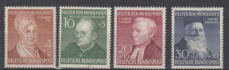 WEST GERMANY-1952 VERY SCARCE SUPERB MINT SET-  H.R.  R4530.00