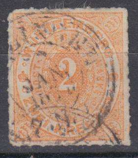 WURTTEMBERG-1869 SG 74 VERY SCARCE   VFU  R5520.00
