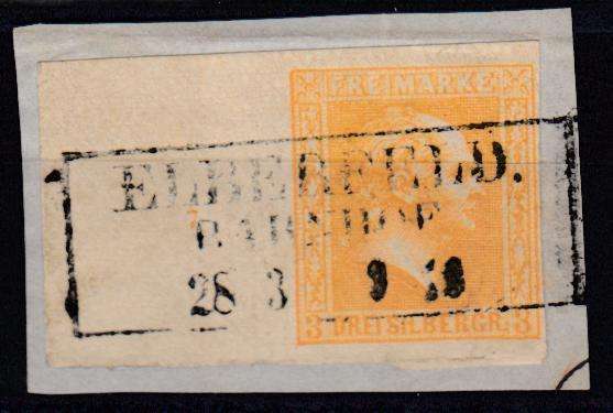 PRUSSIA- SG 21 superb used on piece scarce usage !!