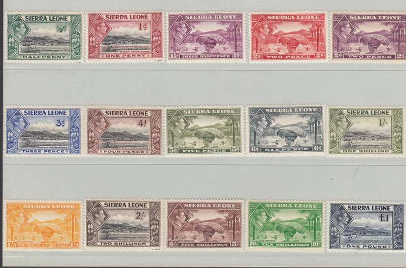 SIERRA LEONE-KGVI SUPERB UMM LOT TO THE POUND !!