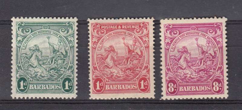BARBADOS-KGVI TRICKY STAMPS VFM-H.R.  R650.00