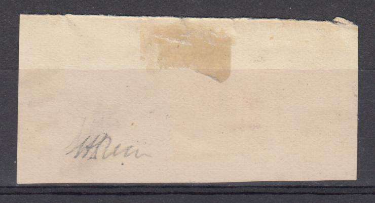BERGDORF 1861 EXTREMELY RARE  R48 150.00+  DUEL  FRANKING ON PIECE SIGNED SEE BELOW