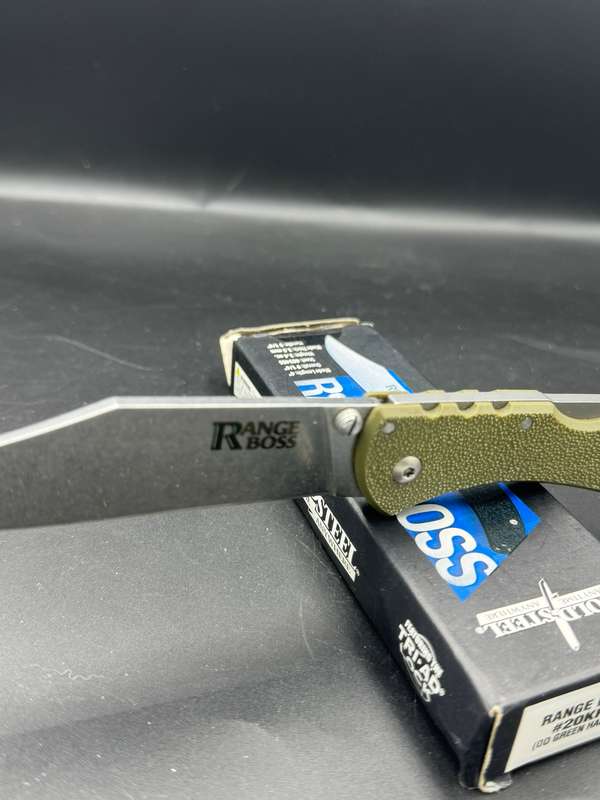 Cold Steel Range Boss OD Green w/StoneWash Blade
