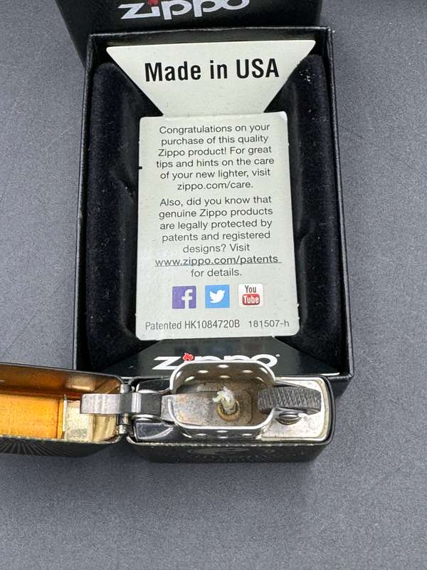 Zippo Linen Ying Yang