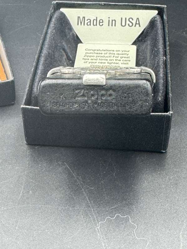 Zippo Harley Davidson 1997-02 B-XIII Pewtwer Bootstrap Lighter