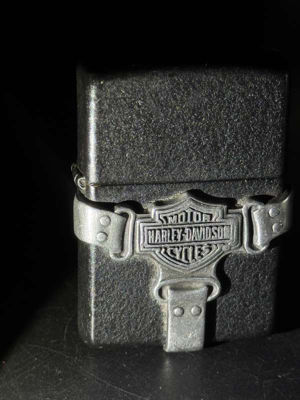 Zippo Harley Davidson 1997-02 B-XIII Pewtwer Bootstrap Lighter