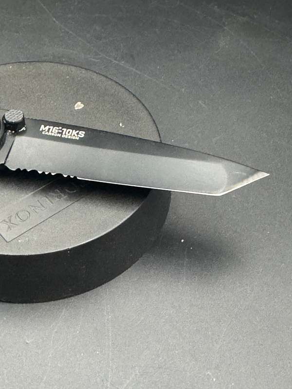 CRKT M16-10KS Tanto Black Stainless Steel w/Triple Point Serrations