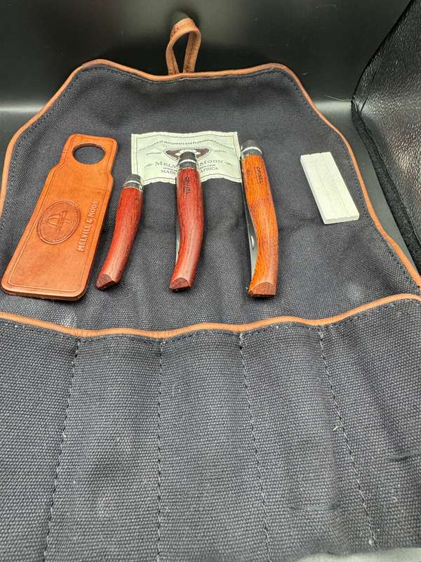 Mellville and Moon Knife Roll  Filleting