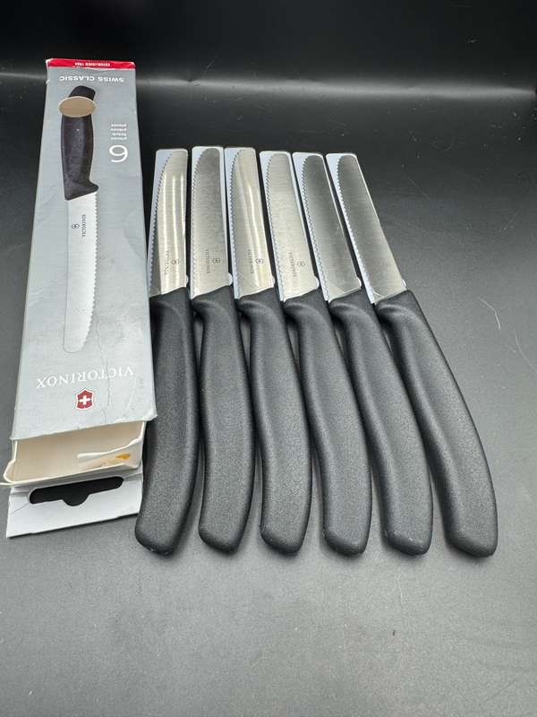 Victorinox Swiss Classic 6 Piece Steak Knife Set - Serrated Round