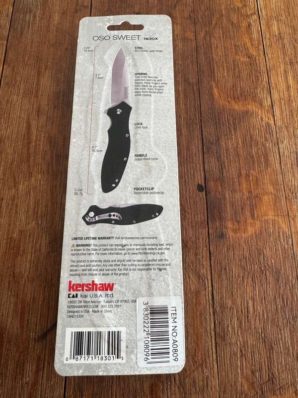 kershaw Oso Sweet
