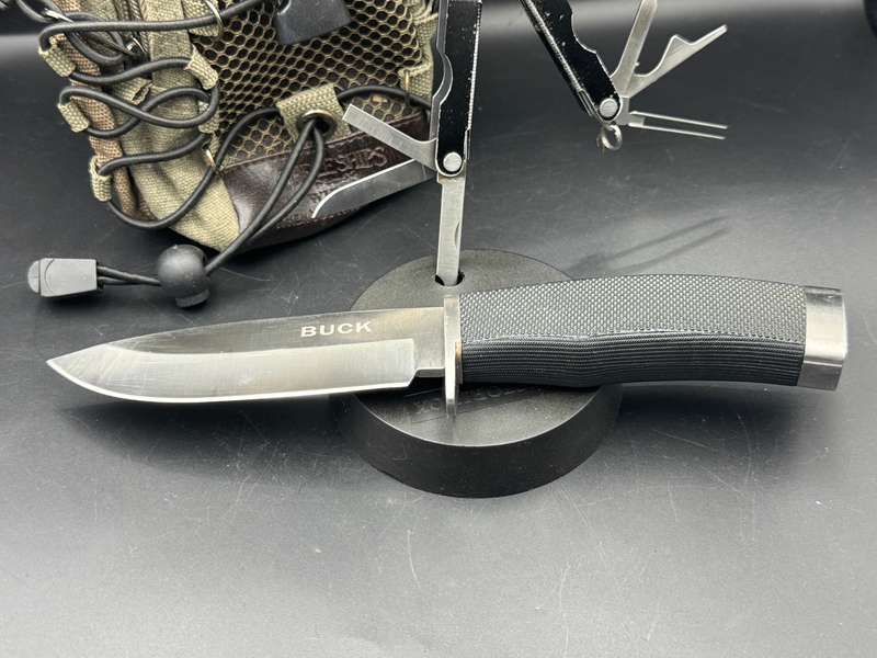 Leatherman Micra +Buck fixed blade
