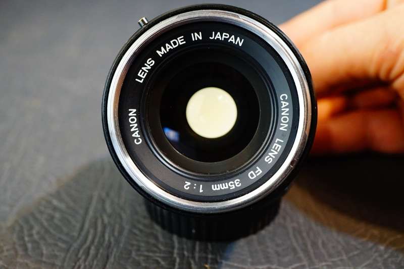 Canon FD 35mm f2 Concave Chrome Nose Lens in Canon FD Mount  **Great Condition**